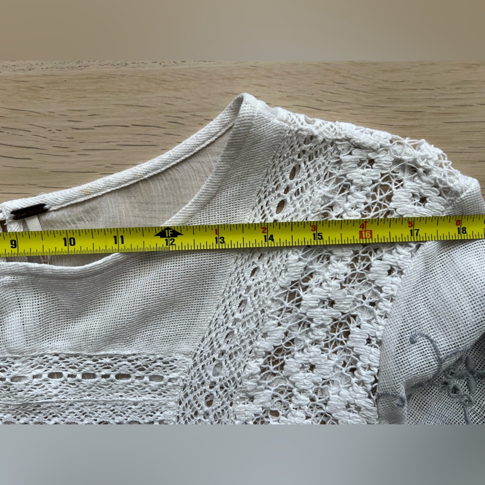 Free People Sweet Sunny Days Lace Midi Tunic Dress L - Picture 13 of 15